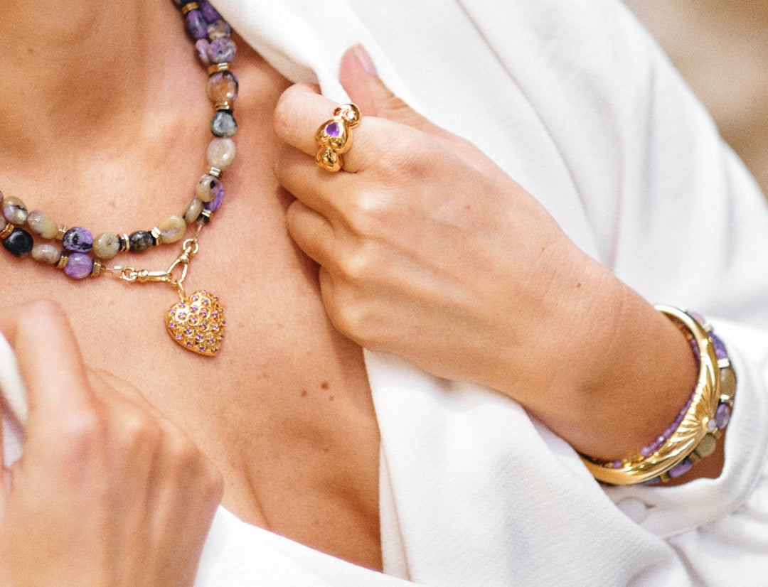 Bague Joli coeur Améthyste