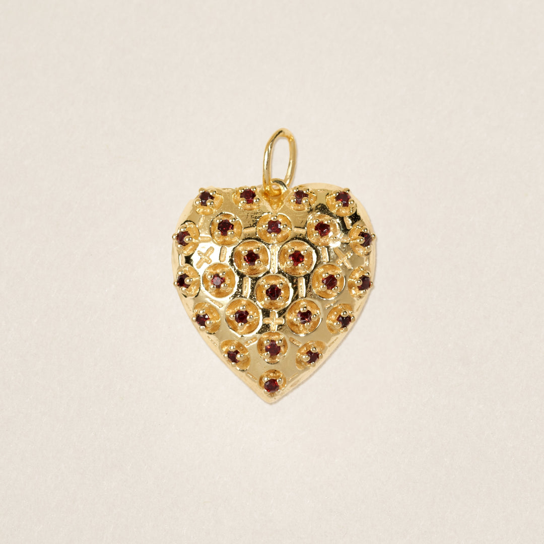 Pendentif Joli coeur Grenat