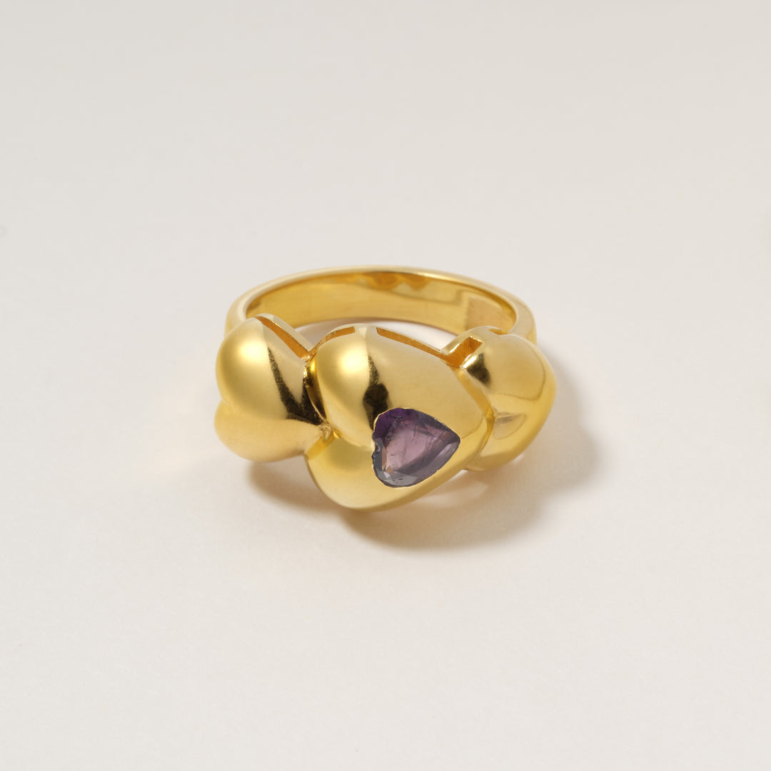Bague Joli coeur Améthyste