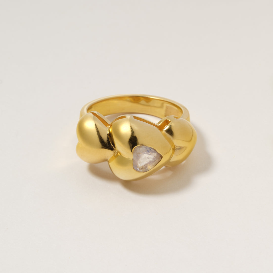 Bague Joli coeur Pierre de Lune