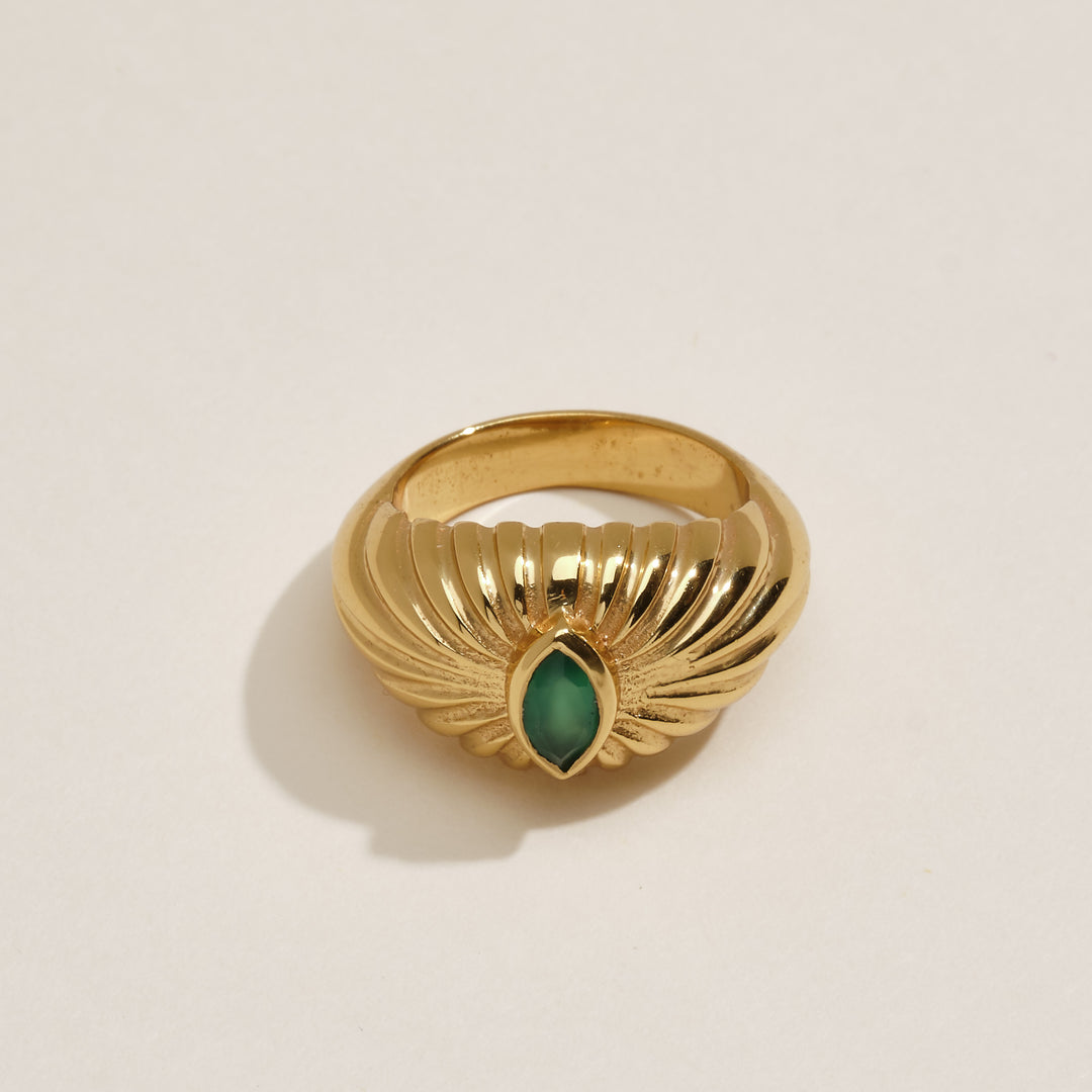 Bague Mum Onyx vert