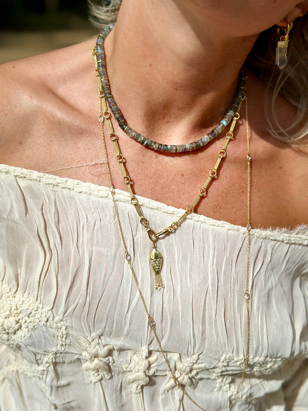 Collier Lau labradorite