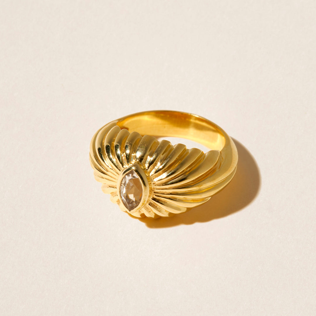 Bague Mum Topaze blanche