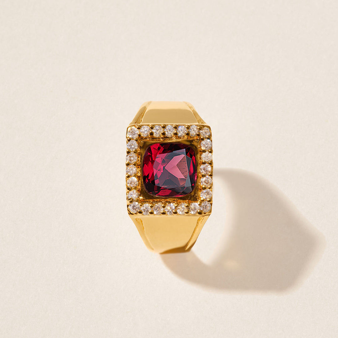 Bague Henri rhodolite