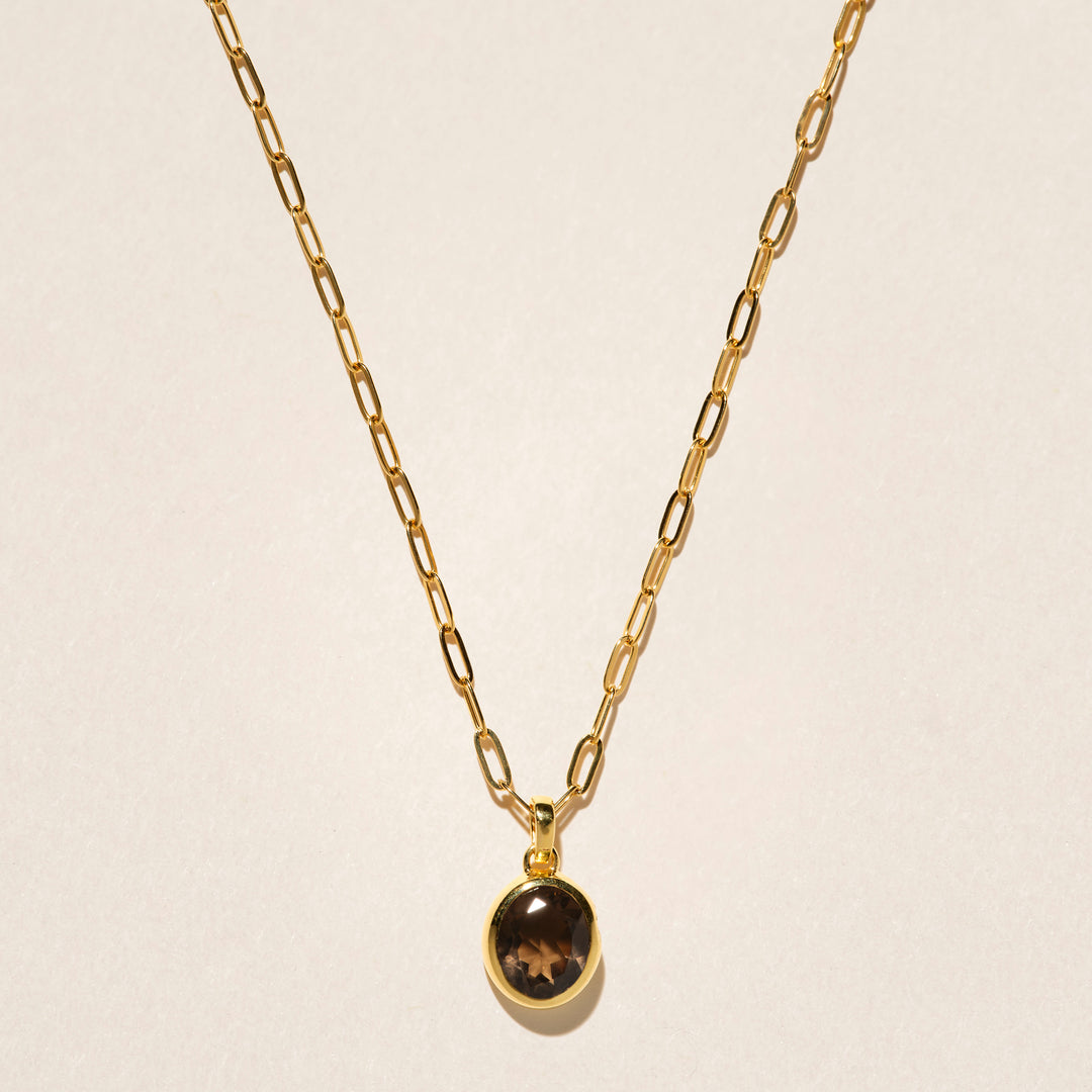 Pendentif Segnu quartz fumé