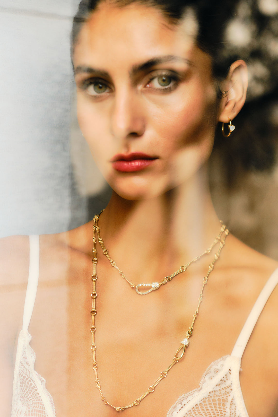 Elisa full stone topaze blanche