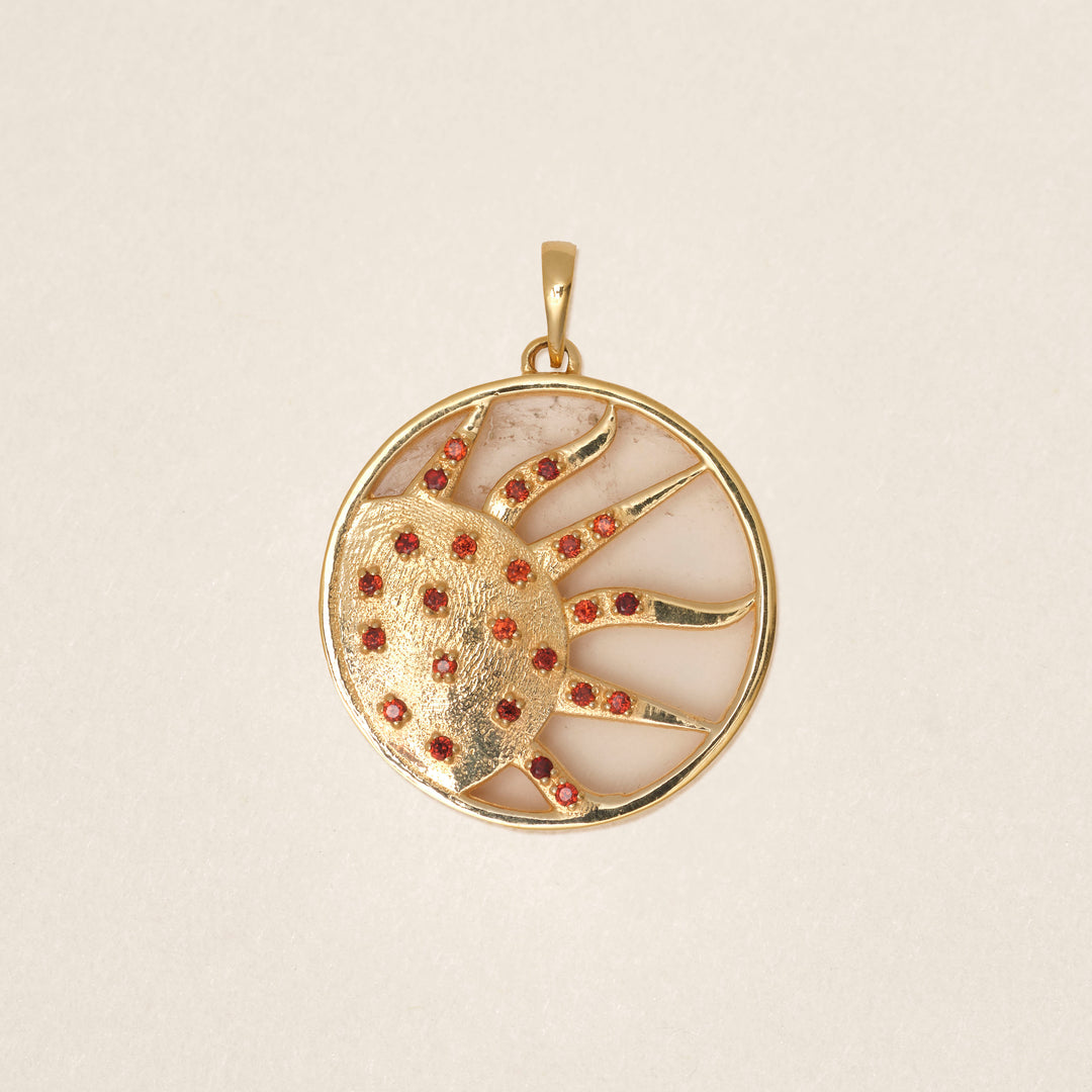 Pendentif Sun Grenat